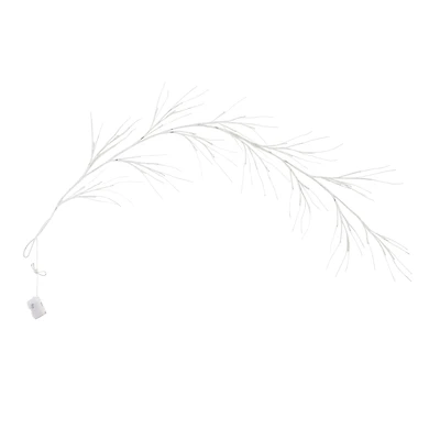 6ft. Artificial White Birch Warm White LED Pre-Lit Garland