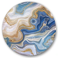 Designart - Ocean Blue Golden Jasper Agate II
