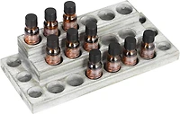 NEX™ Whitewash Essential Oils Storage Rack for 5, 10, 15, and 20mL Bottles
