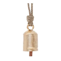 3.5" Gold Metal Bell Ornaments, 6ct.