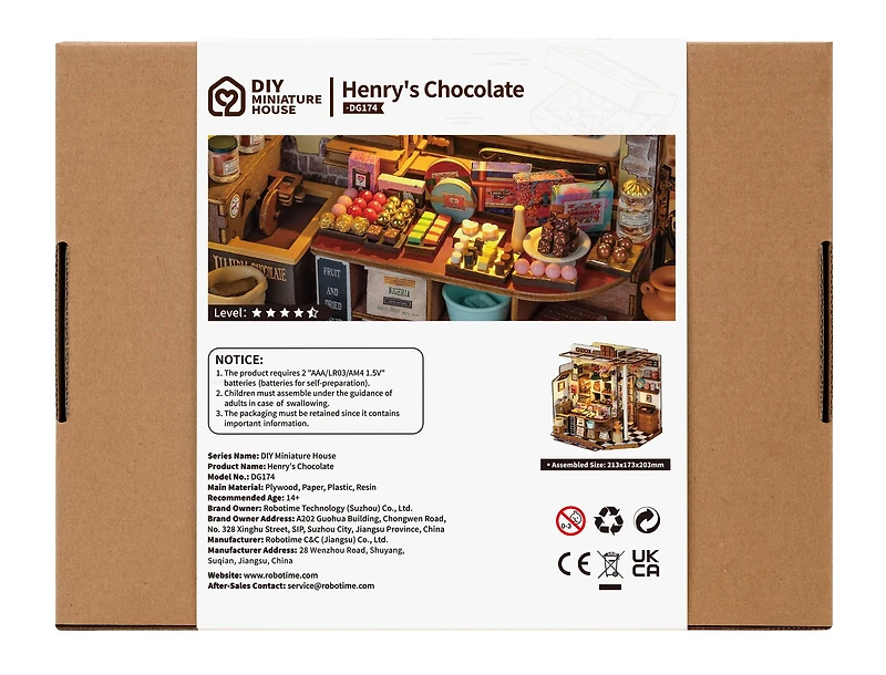 Rolife® Henry's Chocolate DIY Miniature House Kit