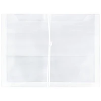 JAM Paper 9.75" x 13" Clear Plastic Elastic Expansion Booklet Envelopes, 10ct.