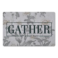 Gather Here with Grateful Hearts Floor Mat, 18" x 27"
