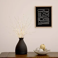 2 Pack 24in. Pre-Lit Artificial White Birch Branches, Warm White LED Lights