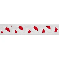 1.5" x 15ft. Santa Hats with Fur Edges Wired Ribbon by Celebrate It®