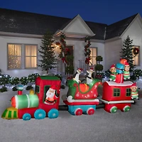 16ft. Airblown® Inflatable Colossal Christmas Train