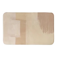 Neutral Desert Abstract Bath Mat