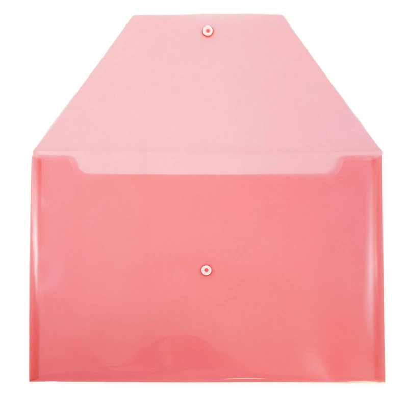 JAM Paper 9.8" x 14.5" Plastic Snap Closure Envelopes