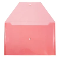 JAM Paper 9.8" x 14.5" Plastic Snap Closure Envelopes