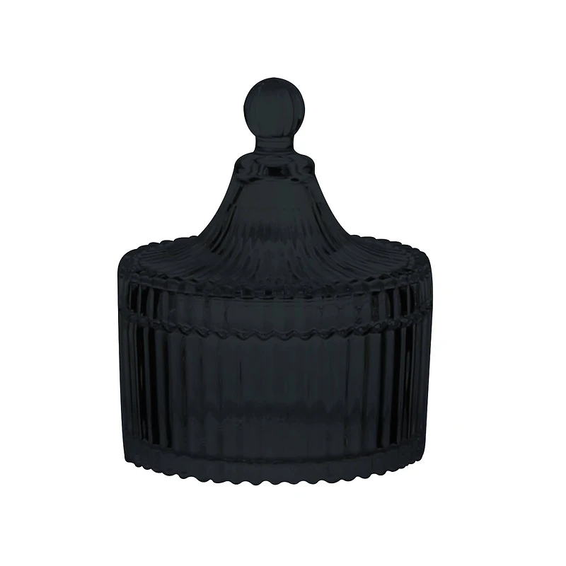 4" Gothic Glass Jar with Lid by Ashland