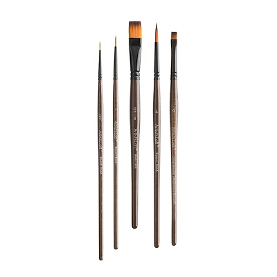 Golden Synthetic Acrylic 5 Piece Round & Wash Brush Set by Artist's Loft™