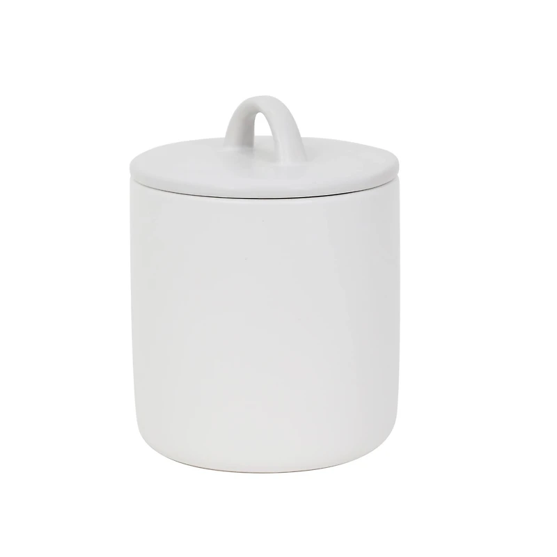 6.25" White Stoneware Canister by Ashland®