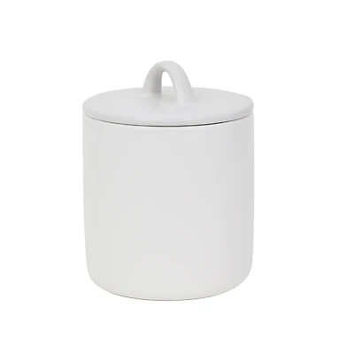 6.25" White Stoneware Canister by Ashland®