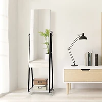 NEX™ 5ft. Pure White Jewelry Armoire on Casters