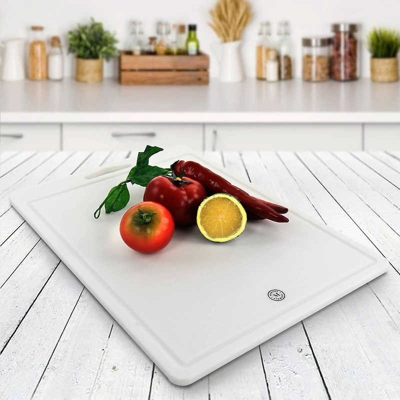 Martha Stewart White Plastic Cutting Board