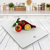 Martha Stewart White Plastic Cutting Board