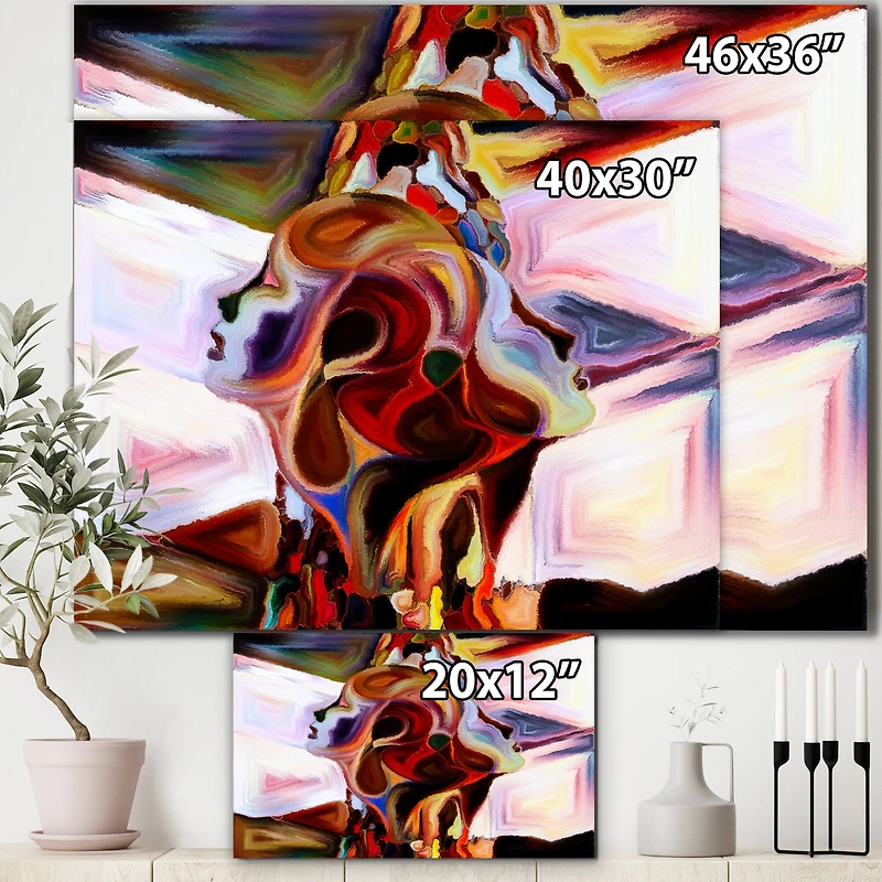 Designart - Union Of Male And Female Faces II