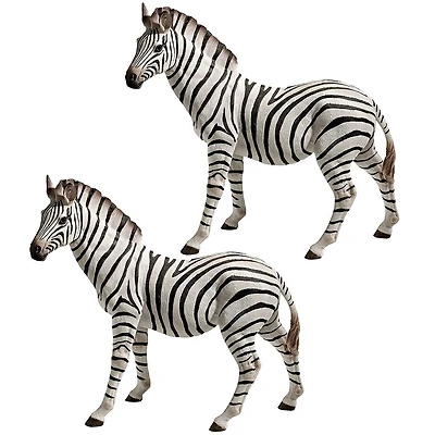 Design Toscano 22.5" Zora, the Zebra Statues, 2ct.