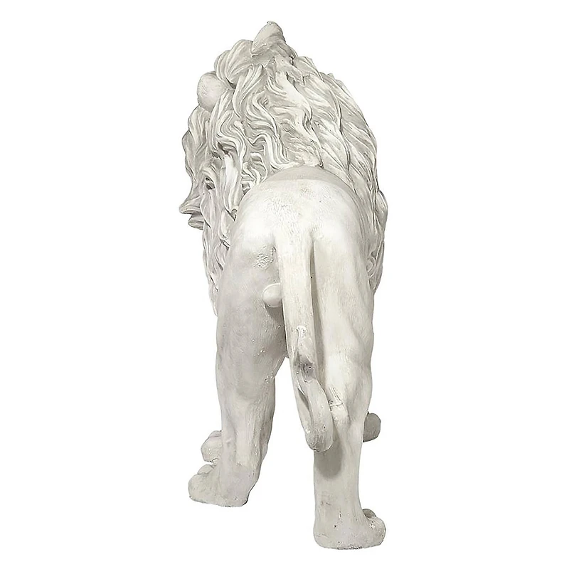 Design Toscano 25" Regal Lion Sentinel of Grisham Manor Statue with Right Foot Forward