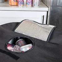 Household Essentials 2.75ft. Black Thermal Standing Cooler with Travel Bag