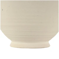 13" Ceramic Textured Vase with Ring Handles