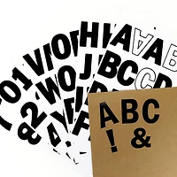 Black Vinyl Alphabet Sticker Sheets by Recollections™