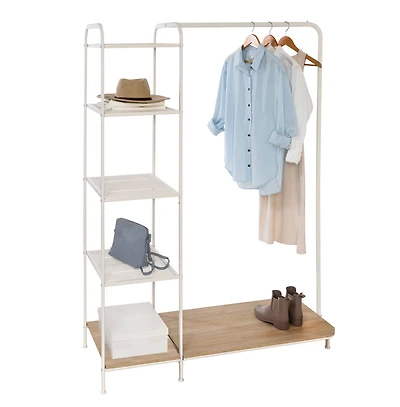 Honey Can Do Garment Rack with Shelves & Shoe Storage