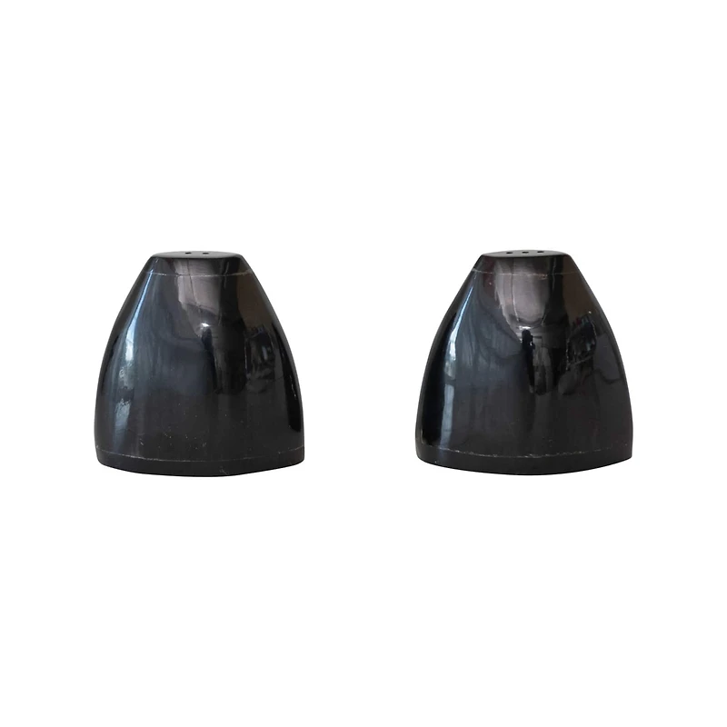 Hello Honey® 3" Black Horn Salt & Pepper Shaker Set