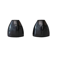 Hello Honey® 3" Black Horn Salt & Pepper Shaker Set