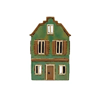 Hello Honey® 7.5" Mint & White Stoneware House Décor Accent