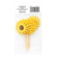 Glittery Sunflower Treat Toppers by Celebrate It®