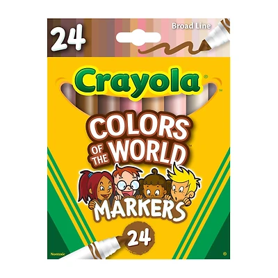 Crayola® Colors of The World™ Marker Set, 24ct.