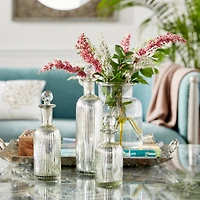 Clear Glass Glam Decorative Jars, 3ct.