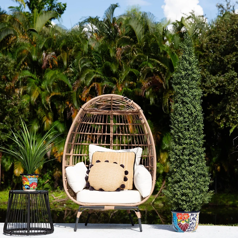 12.5" Handmade Mexican Talavera Ceramic Planter