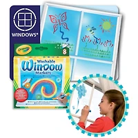 12 Packs: 8 ct. (96 total) Crayola Washable Window Markers