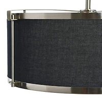 Hello Honey® 10" Metal Semi-Flush Mount Ceiling Light with Captured Linen Shade