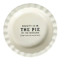 Hello Honey® White 11.25" Round Stoneware Pie Dish