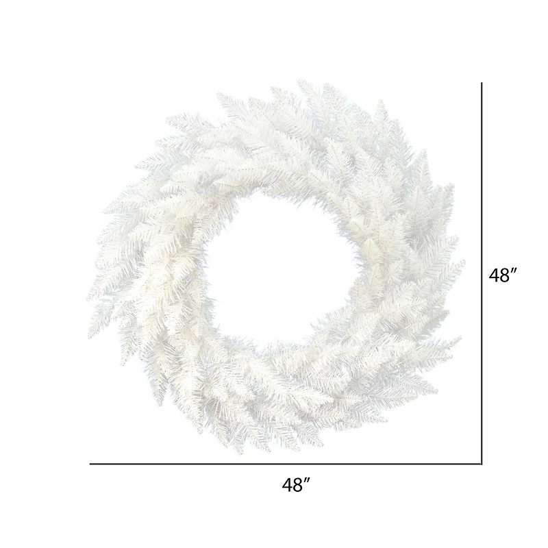 48" Sparkle White Spruce Christmas Wreath