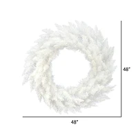 48" Sparkle White Spruce Christmas Wreath