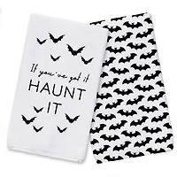 Haunt It Bat Group Tea Towel Set