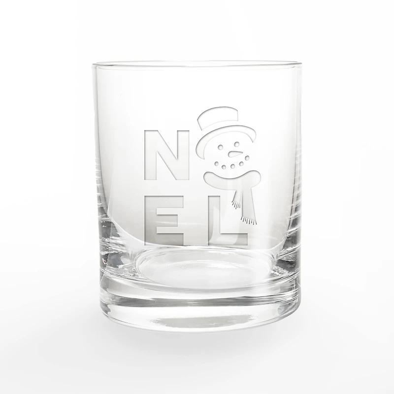 Noel Snowman 11oz. Whiskey Glass