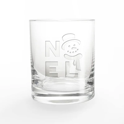 Noel Snowman 11oz. Whiskey Glass