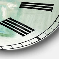 Designart 'Pastel Bath Iii Farmhouse Wall Clock