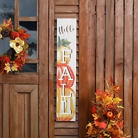 Glitzhome® 3.5ft. Hello Fall Wooden Porch Sign