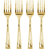 12 Packs: 24 ct. (288 total) Gold Mini Forks by Celebrate It™