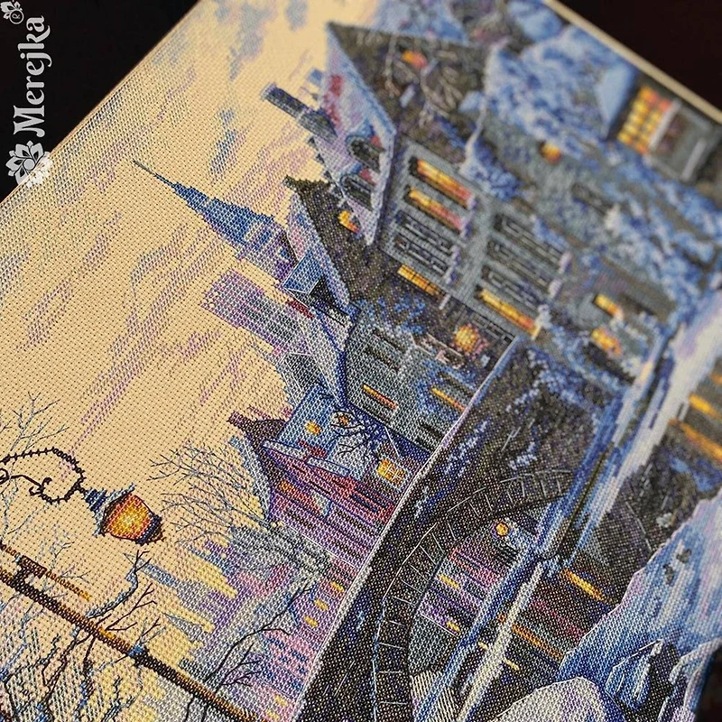 Merejka Winter Evening Counted Cross Stitch Kit