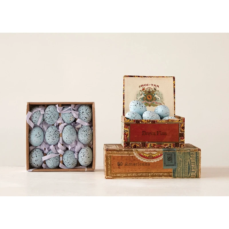 Hello Honey® Blue Speckled Ceramic Robin Eggs, 12ct.