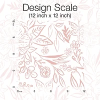 RoomMates Pink & White Floral Sketch Peel & Stick Wallpaper