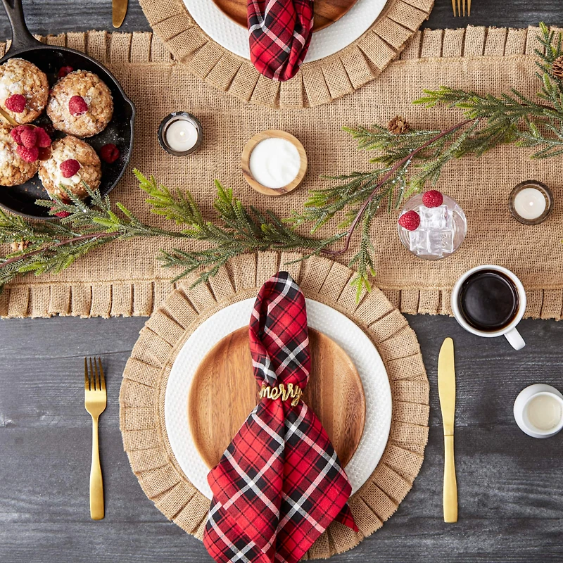 DII® Glad Tidings Plaid Napkin Set, 6ct.