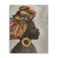 Portrait Of A Woman I (Gold Hoop) Canvas Giclee